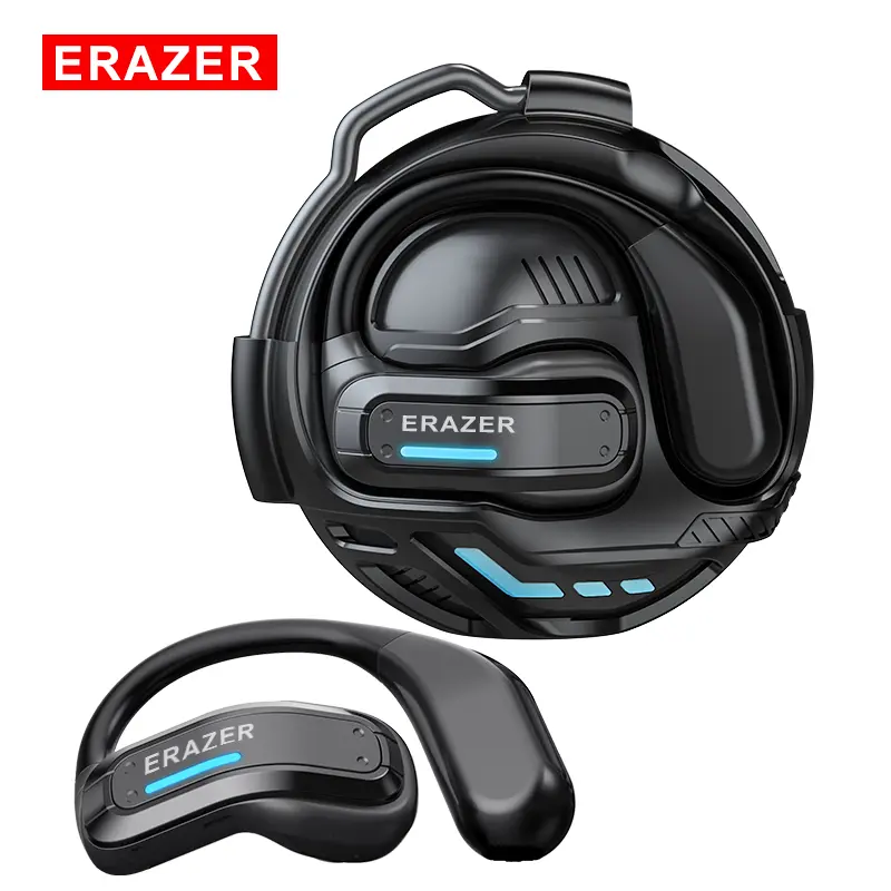 ERAZER X8 TWS Transformer Earphone Bluetooth 5.4 Headset Wireless Gaming Open Ear Henset Earhook HIFI OWS Transformers Headset Mechanical Design Noise Reduction Low Latency Music Olahraga Panggilan HD Headphone Dengan Mikrofon Gaming Stereo Bass
