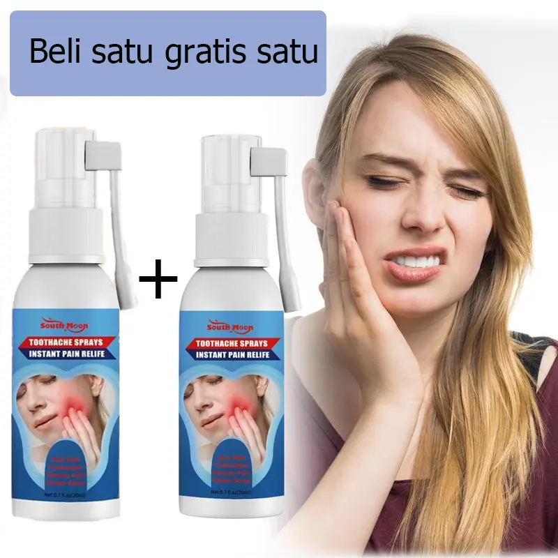 [Beli 1 gratis 1.] Semprotan Ning untuk sakit gigi, semprotan mulut, gusi bengkak dan gigi sakit, sakit gigi bisa menghentikan gigi berlubang