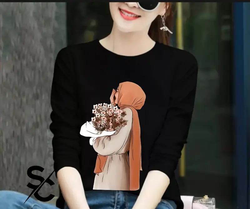 HJB #28 = KAOS WANITA LENGAN PANJANG  COMBED 24s BASIC T-SHIRT TERBARU 5