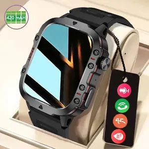 [COD +Free Strap] Jam tangan pintar H11-olahraga Bluetooth 2.01 inci layar HD penuh sentuh Bluetooth panggilan pemantauan kesehatan pemantauan olahraga lampu tahan air multifungsi jam tangan pintar Smartwatch gps