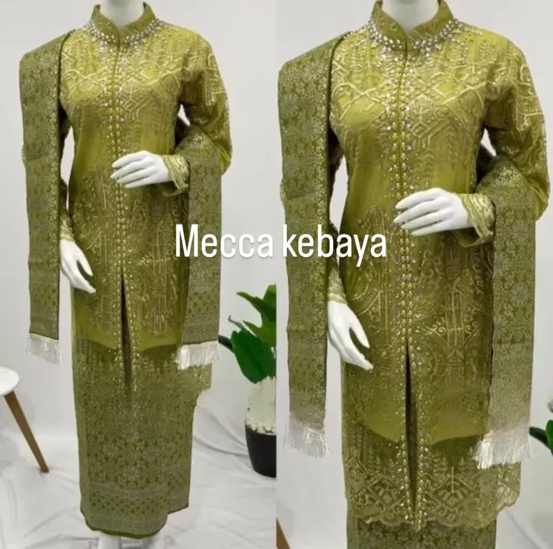 set kebaya tille payet aminah / kebaya busui / kebaya wisuda / kebaya modern / setelan tunik selendang / tunik lamaran / tunik hajatan Lilit Bawahan Dress kebaya  busui 7