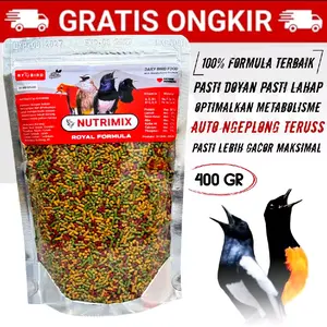 NUTRIMIX ROYAL FORMULA Pakan Burung Murai Kacer Cendet Trucuk Jalak Pakan Formula Penggacor Semua Burung