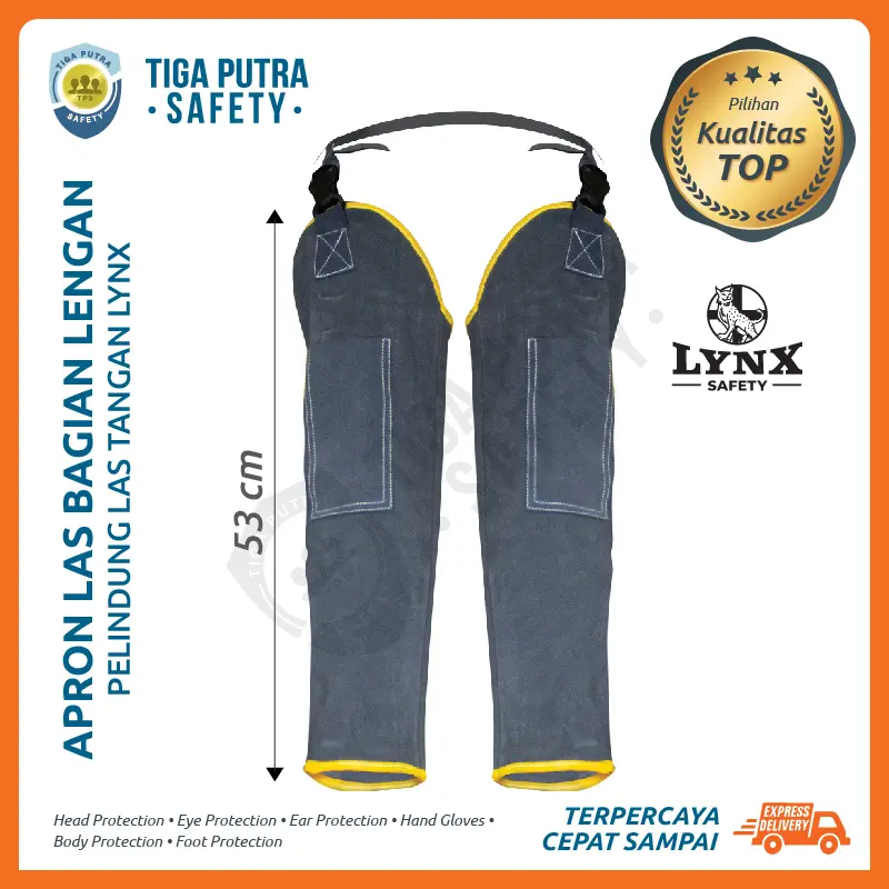 Apron Las Lengan Kulit Set Welding Pelindung Lynx Safety 0