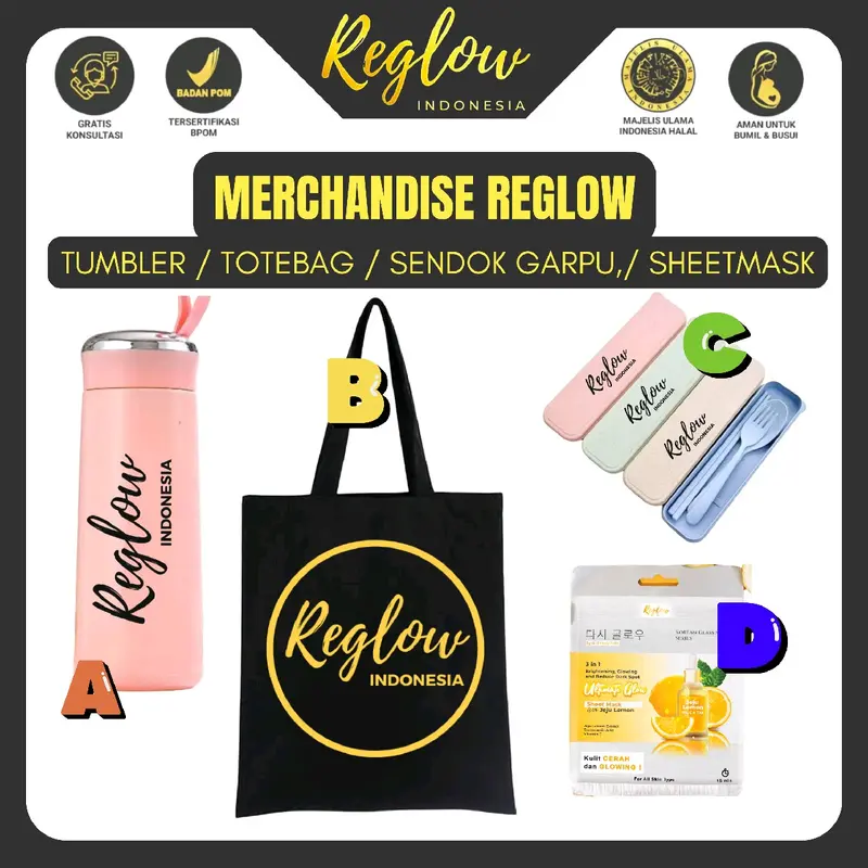 MERCHANDISE REGLOW Untuk Pembelian Paket A/B/C/D c1 Tote Totebag 0