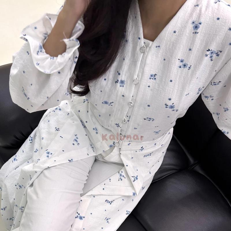 [NEW LAUNCH] KALUNAR - Daisy Tunik (Atasan Gamis Wanita Motif Bunga Modern) 5