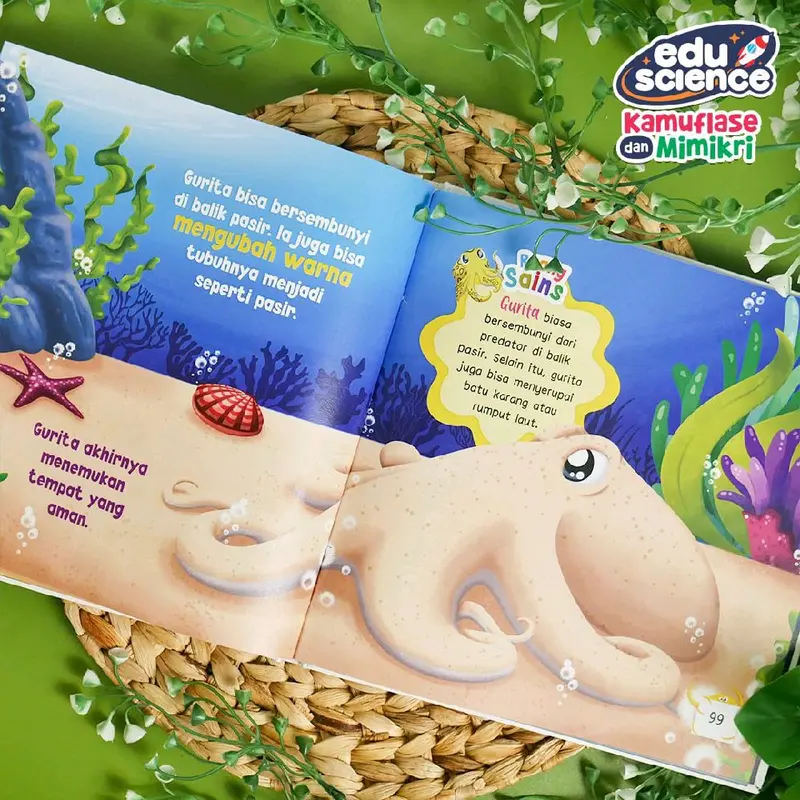 Eduscience Kamuflase & Mimikri Buku Hewan Anak Hardcover Full Color TK dan SD 2