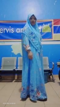 Product Review of Almira Gamis  Motif printing  Digital klok mayung Gamis pesta   Syari Muslim Kondangan from d**i 1