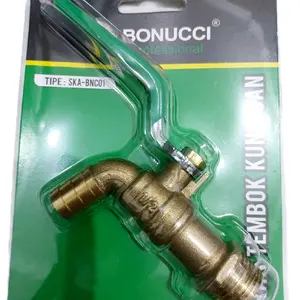 Bonucci Kran Kuningan 1/2 inchi Kran tembok kualitas tinggi merk Bonucci