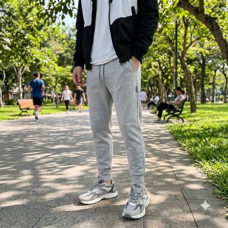Quần Jogger Nam Mẫu Mới 2026 Chất Liệu Nỉ Thun Bo Gấu, Dáng Rộng Thoải Mái, Phong Cách Boy Phố Cá Tính