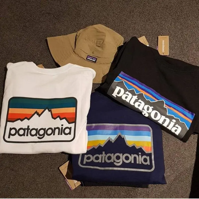 American Patagonia Patagonia Outdoor Mountain Collection unisex popular short sleeved T-shirt