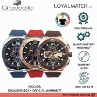Gambar Jam Tangan Crocodile Chronograph Pria CM-047G34J CM-047A34C CM-047D34F Rubber Original Garansi Resmi - MERAH dari LOYAL WATCH 1975 Kota Surabaya 1 Tokopedia