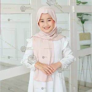 Hijab Pashmina Inner Bando Anak Oval Jersey Spandek Premium Usia 6 - 10 Tahun Kerudung Instan Muslim Segitiga