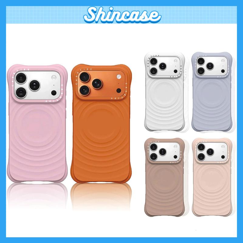 Ốp Lưng iPhone Ripple CASETiFY Hỗ Trợ Sạc Không Dây, Chống Sốc, Bảo Vệ Camera cho iP 11/12/13/14/15/16/17/18 Pro/Max