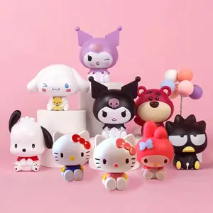 Dekorasi Ornamen Kartun Kuromi Seri Plugin Kue Lucu & Kreatif Bahan Plastik Berkualitas Tinggi Cocok untuk Ulang Tahun Segala Usia