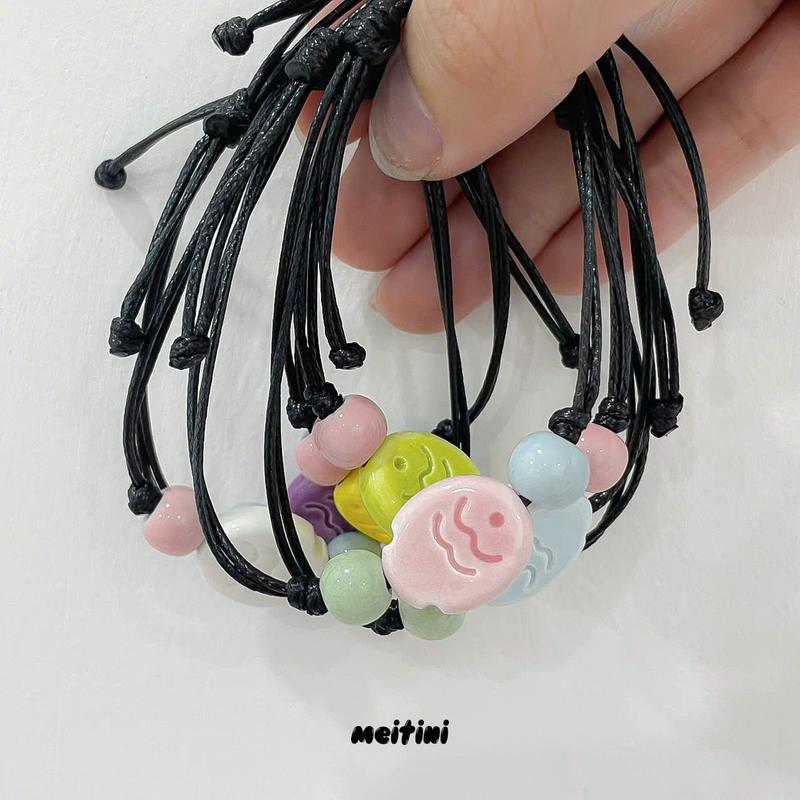  VÒNG TAY CÁ 2 SỌC - CHẤT LIỆU GỐM | Tình bạn nhóm bạn cặp đôi kawaii 