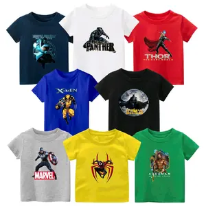 PAKET 6 Pcs PAKAIAN KAOS OBLONG ANAK SUPER HERO CAMPUR USIA 1-10 TAHUN