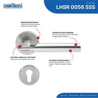 Gambar DEKKSON Lever Handle Solid Rose Gagang Pintu LHSR 0056 SUS 304 dari Dekkson Official Shop Kota Tangerang 3 Tokopedia