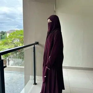 Muti_ AMARILIS PLISKET GAMIS ( SET ) GAMIS+FK || GAMIS  ABAYA umroh haji Dress Dewasa Muslim Syari