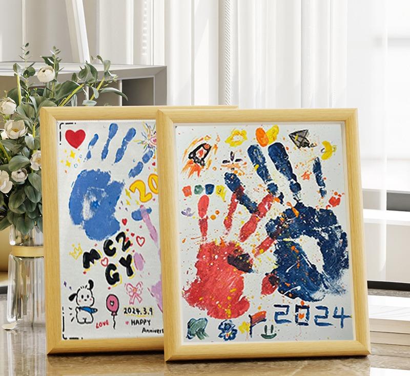 Product Introduction of DIY Photo Frame, Couple Handprint Photo Frame, Handprint Painting, Birthday Gift for Girlfriend, Girl's Confession Gift for Girlfriend, Valentine's Day Gift 5