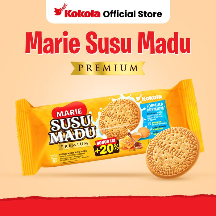 Gambar Biskuit Kokola Marie Susu Madu Premium -  Isi 4 pcs - Lezat, Bergizi, & Penuh Energi - Food, Cookies, Snacks dari Kokolabiskuit Kab. Gresik Tokopedia