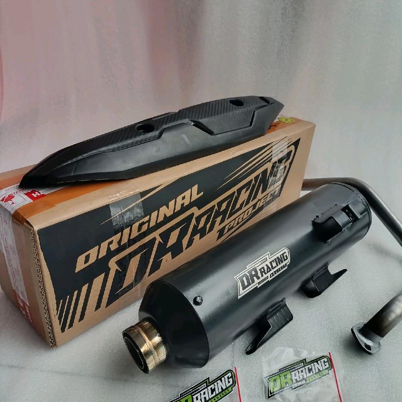 Termurah kenalpot standar racing model moncong sijiro,original DR Racing, untuk motor matic,mio,vario,beat,pcx,nmax,Scoopy, Motorcycle, Knalpot, Tabung Dudukan shijiro 3