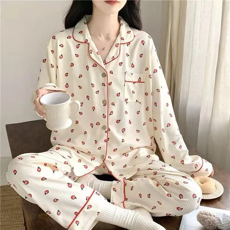 PIYAMA PANJANG MOTIF BAHAN PREMIUM Dewasa Setelan baju tidur Wanita Remaja Nyaman