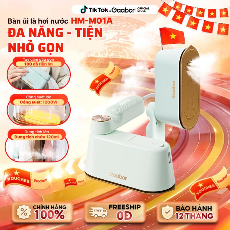 Bàn là hơi bàn ủi hơi nước Gaabor HM-M01A 2 trong 1 cầm tay mini công suất 1200W 2 chế độ ủi nước và khô  Ủi Quần Áo Là Quần Áo cầmtay bàn ủi hơi nước loại eu máy là hơi Vietnam Loại EU Clothes Steamers frico steamer