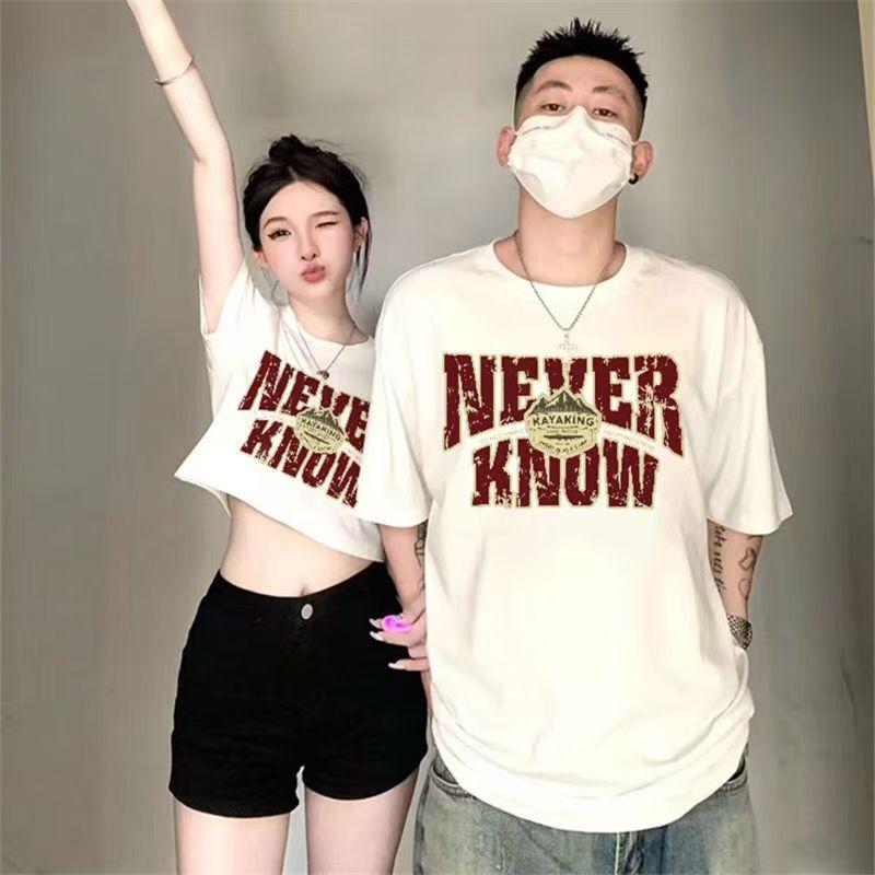 Áo Thun Nam Ngắn Tay, Phong Cách Mới, Xu Hướng Mùa Hè, Thiết Kế Độc Đáo Thích Hợp Mặc Cho Các Cặp Đôi, Áo Thun Thể Thao Cotton Nguyên Chất, Trang Phục Mùa Hè, [Thanh Toán Khi Nhận Hàng] Top 0