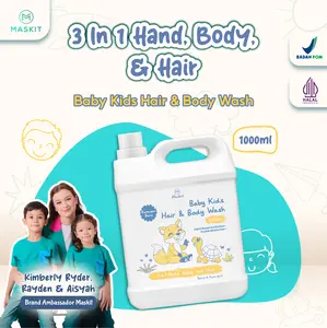 Baby Kids Hair & Body Wash Sabun Shampoo Bayi Maskit 250ml & 1000ml