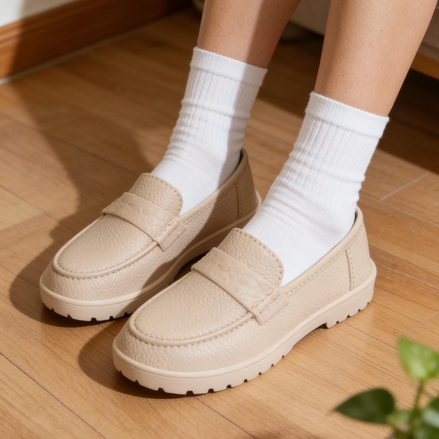TEFANSY sandal wanita Anti Slip wanita outfit sandal Sandal Wanita Klasik Minimalis Sepatu loafer 2026 new Shoes Bahan EVA & Sol Karet Empuk Flat Sendal TEFANSY sandal wanita Anti Slip wanita outfit sandal Sandal Wanita Klasik Minimalis Sepatu loafer 2026 new Shoes Bahan EVA & Sol Karet Empuk Flat Sendal
