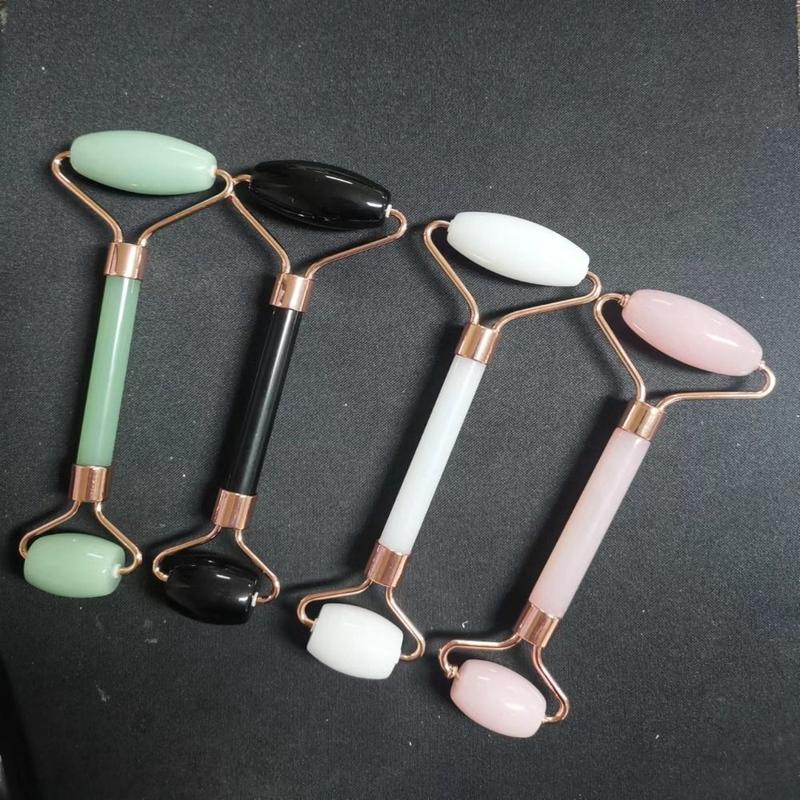 2pcs/set Double Headed Guasha Set New Resin Portable Face Roller Wrinkle Remover Neck Massager Gua Sha Scraper Board 8