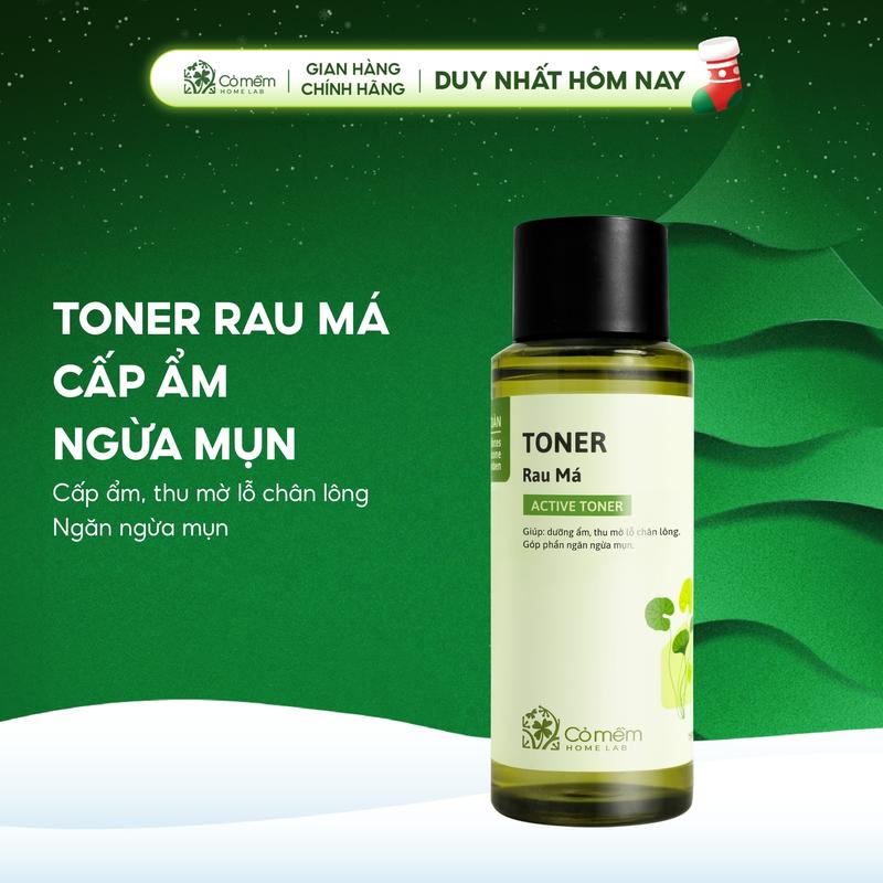 Active Toner Dưỡng Ẩm Ngừa Mụn Rau Má Dành Cho Da Mụn Da Dầu Nhạy Cảm Cỏ Mềm 150ml