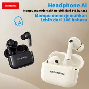 AI Greatwall New Air Pro Earphone Bluetooth Nirkabel Sejati Headphone Suara HiFi Latensi Rendah Pengurangan Kebisingan Earbud untuk iPhone Android