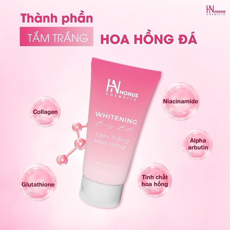 [ TT 05 KOL x BRAND ] Kem ủ trắng body, ủ trắng hoa hồng Honus Cosmetic - Hổ trợ làm trắng da 160ml/ tuýp Dưỡng Da Body