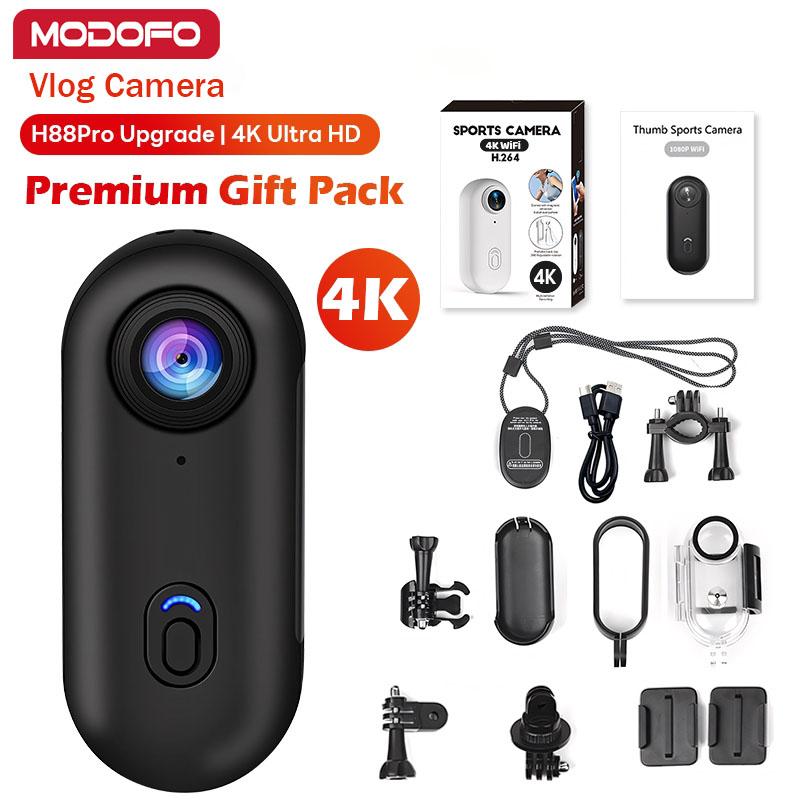 H88 pro 32GB FHD 4K Vlog Action Camera Mini Body Camera, Wearable ...