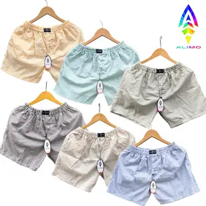 ALIMO Celana Pendek Pria Wanita 6 pcs 100 Kolor Boxer Motif Salur - Shorts, Surfing