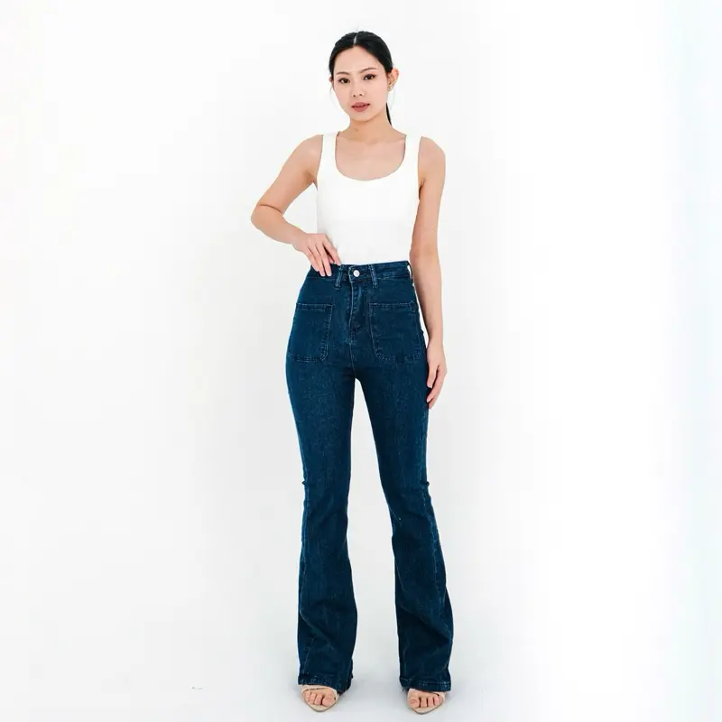 [LUXE.DLABEL] - 313 jeans | Celana jeans wanita Panjang Highwaist Wanita Jeans Jeans Wanita Polos Ripped Jeans Highwaist  Skinny Jeans Highwaist Baggy Wideleg Jeans Kulot jeans Boyfriend J 0