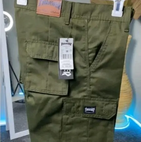 Celana Pendek Cargo sontog Pria dewasa Nyaman Katun Panjang Shorts Army Pantai Loreng Casual Distro 6