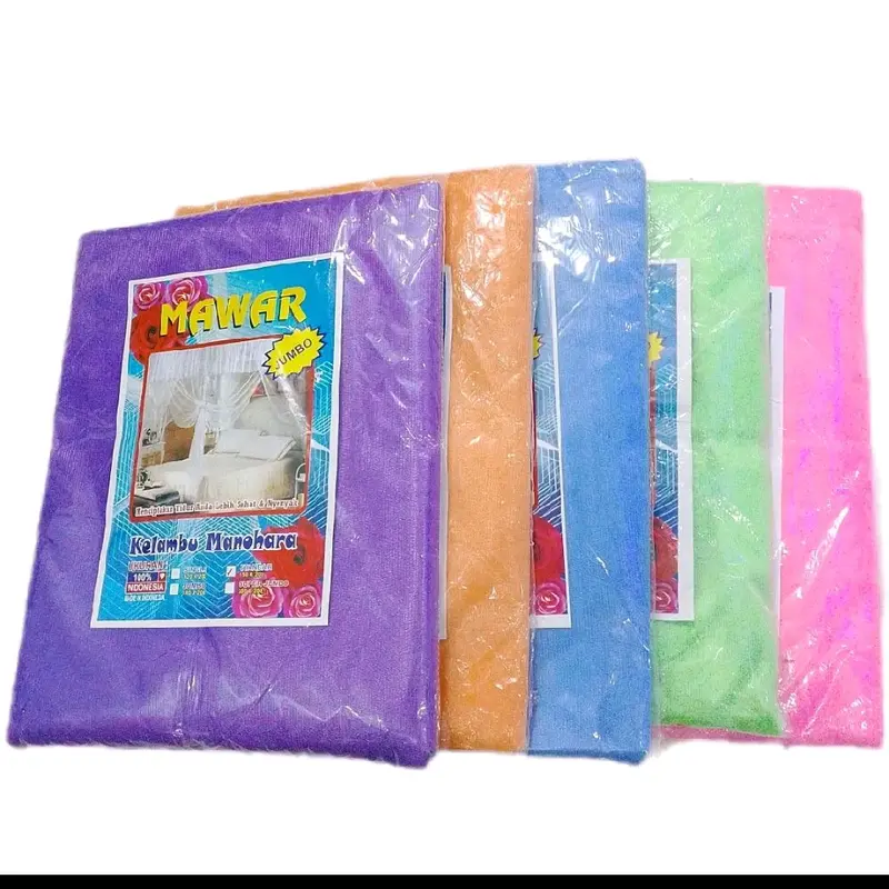 Kelambu Tidur Anti Nyamuk Polos & Bunga Ukuran 120x200, 180x200, 200x200  Sudah Dirakit Mosquito Nets windproof dicuci dengan tangan saja 7