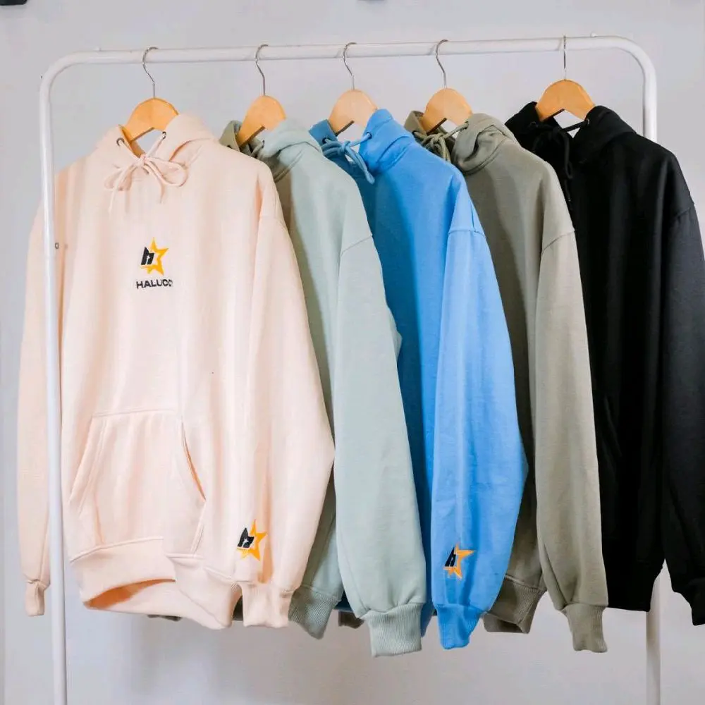 Sweater hoodie pria/wanita HALLUCY original Premium Distro Unisex Fleece Tebal