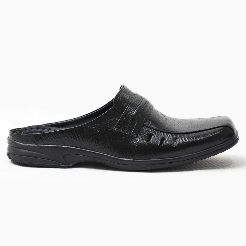 Sepatu Slop Pria Bustong Sepatu Sandal Kulit Sapi Asli Original Velko SLB - 05 sepatu sandal kulit asli Shoes 6
