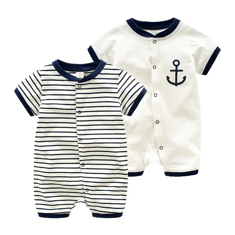 Áo Liền Quần Ngắn Tay Cho Trẻ Sơ Sinh, Quần Áo Mùa Hè Cho Bé Trai Và Bé Gái Jumpsuit Heo