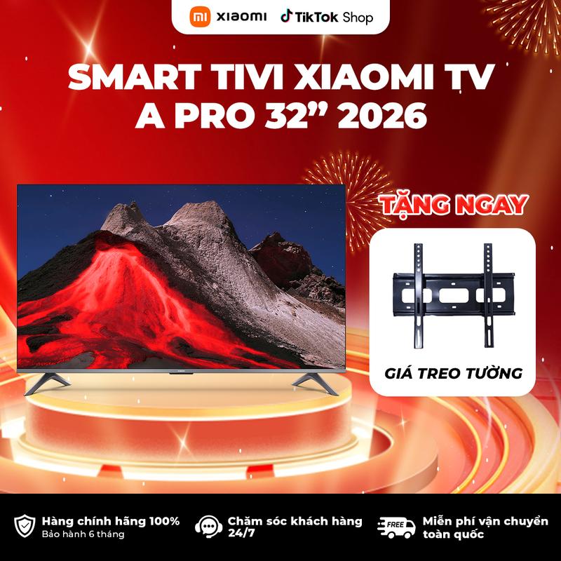 Tivi Xiaomi A Pro 32inch 2026 Hệ điều hành Google TV, Điều khiển giọng nói, Độ phân giải HD - Phiên bản quốc tế - BH 24 tháng.