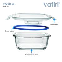 Gambar Vatiri Oven Glass Wadah Makan Microwave 800mL Square - Kotak Makan Kaca Bening PS800YG dari VATIRI HOME STORE Kota Administrasi Jakarta Pusat 4 Tokopedia