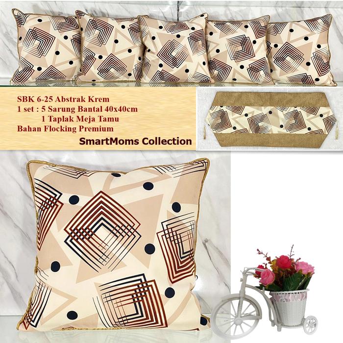 Gambar SARUNG BANTAL SOFA KURSI MINIMALIS MEWAH PREMIUM ZIGZAG COKLAT BATA dari Smartmoms.shop Kab. Bekasi Tokopedia