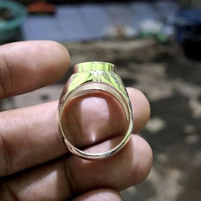 Cincin perak pria dim 14x10 ring akik terbaru 2