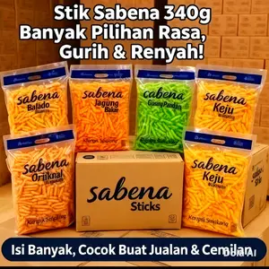 Snack Stik Cemilan Aneka rasa Sabena JUMBO 340gr SATUAN MURAH ENAK Keripik