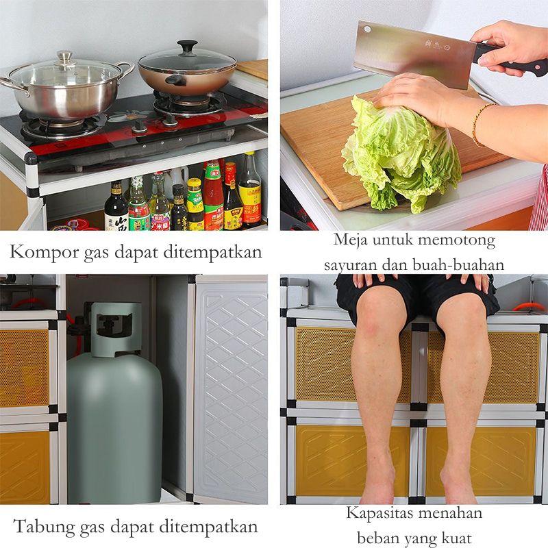 Product Introduction of Rak kompor dapur kabinet kompor gas stainless steel rumah tangga paduan aluminium rumah tangga satu kabinet sederhana 19