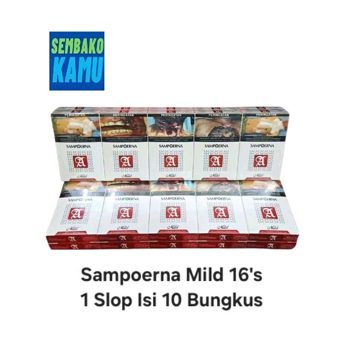 Sampoerna Mild 10袋 1 slop Jual Sampoerna Mild 16 - 1 Slop Isi 10 pcs - Kota Administrasi