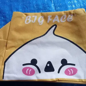 TAS BEKAL MAKANAN KARAKTER LUCU LOKAL / LUNCH BAG KARAKTER BAHAN D600 BAGUS TEBAL